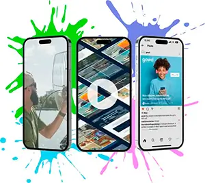 smartphone with ads